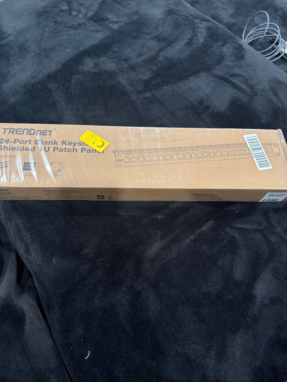 TRENDnet Brown 24-Port Blank Keystone Shielded U Patch Panel Box